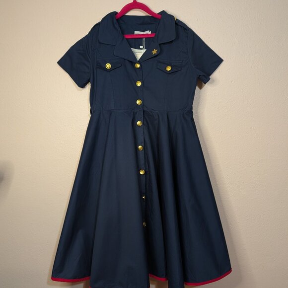 Only Little Once Military Inspired Girl's Dress Size 16 - Picture 2 of 9